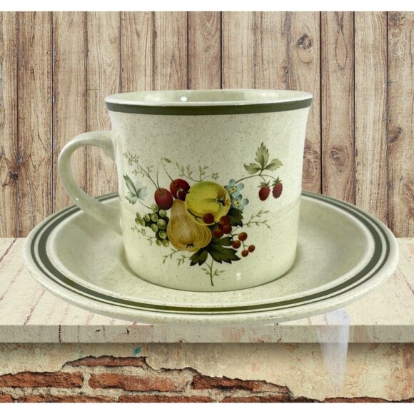 Royal Doulton Lambethware 3 Cup & Saucer Flat Bottom Cornwell L.S.1015 England - Picture 4 of 10